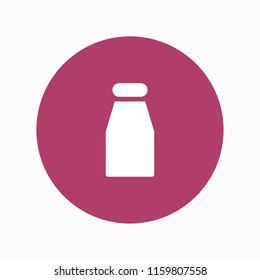 milk bottle icon vector