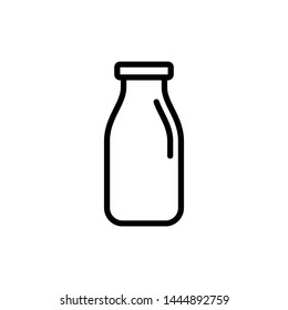 Milk Bottle icon vector design template