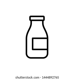 Milk Bottle icon vector design template