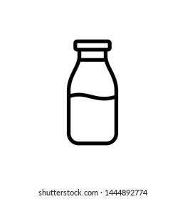 Milk Bottle icon vector design template