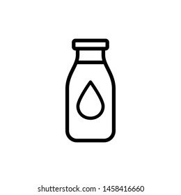 Milk Bottle icon vector design template