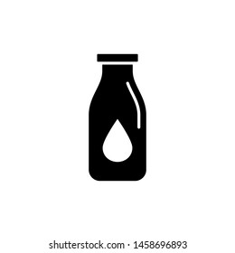 Milk Bottle icon vector design template