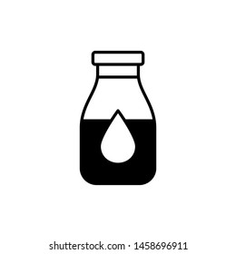 Milk Bottle icon vector design template