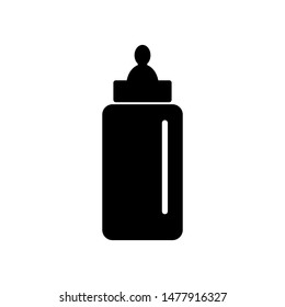 Milk bottle icon vector design template