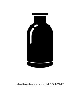 Milk bottle icon vector design template