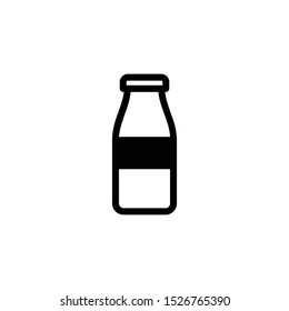 Milk Bottle icon vector design template