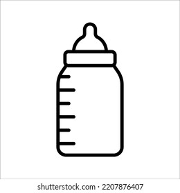 Milk Bottle icon vector design template