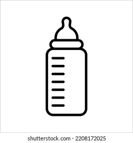 Milk Bottle icon vector design template