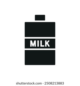 Milk bottle icon vector design templates simple and modern concept graphic
