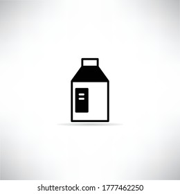 milk bottle icon vector illustration