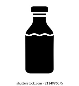 Milk Bottle icon vector image. Can also be used for web apps, mobile apps and print media.
