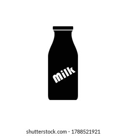 milk bottle icon vector sign