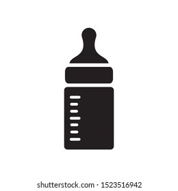 milk bottle icon vector symbol template