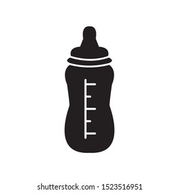 milk bottle icon vector symbol template