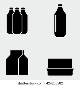 Milk Bottle Icons