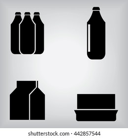Milk Bottle Icons