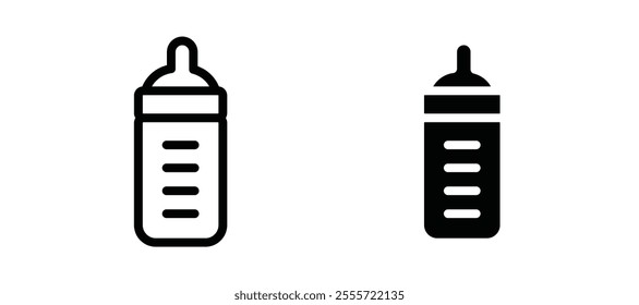 Milk bottle icons for web ui designs