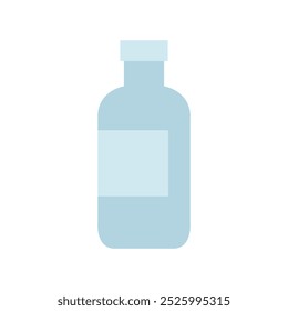 Milk bottle illustrated in vector on background