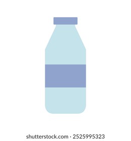 Botella de leche ilustrada en Vector sobre fondo