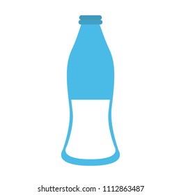 Milk bottle isolated