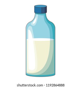 Milk bottle isolated