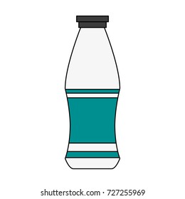 Milk bottle isolated
