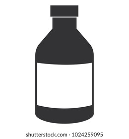 milk bottle isolated icon