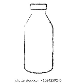 milk bottle isolated icon