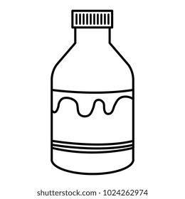 milk bottle isolated icon