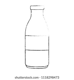 milk bottle isolated icon