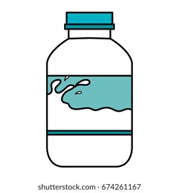 milk bottle isolated icon