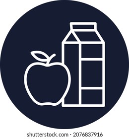 Milchflasche Einziger Vektorsymbol, der leicht modifiziert oder bearbeitet werden kann

