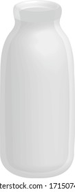 a milk bottle isolated vector illustration