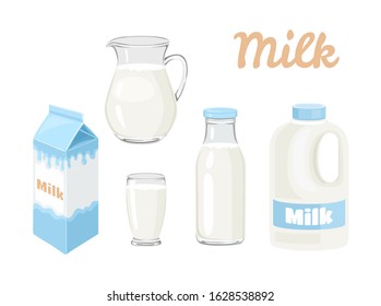 Milk in bottle 