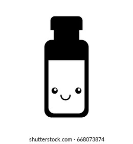 milk bottle kawaii character