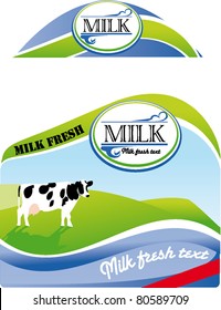 Milk bottle label packaging