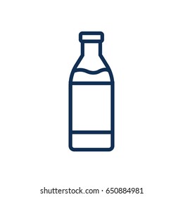 Milk bottle linear icon