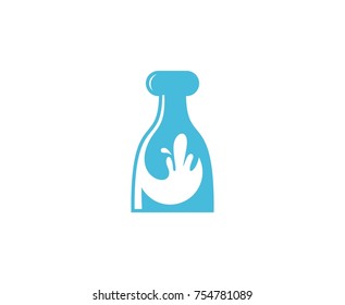 Milk bottle logo