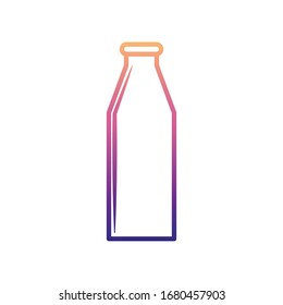 milk bottle nolan icon. Simple thin line, outline vector of BOTTLE icons for ui and ux, website or mobile application
