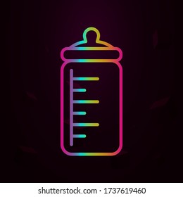 Milk bottle nolan icon Simple thin line, outline vector of Maternity icons for ui and ux, website or mobile application