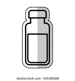 milk bottle olated icon vector illustration design