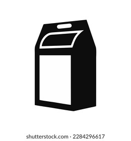 Botella de leche e icono del vector del paquete. signo plano relleno para concepto móvil y diseño web. Icono sólido simple del paquete de leche. Símbolo, ilustración del logotipo. Gráficos vectoriales perfectos para píxeles