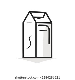 Milchflasche und Verpackung Vektorsymbol. volles Flachzeichen für mobiles Konzept und Webdesign. Milchverpackung einfache feste Symbol. Symbol, Logo-Abbildung. Pixel perfekte Vektorgrafik