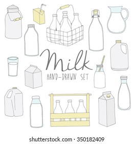 Milk bottle set