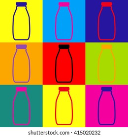 Milk bottle sign