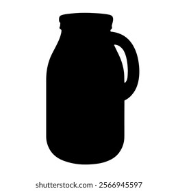 Milk bottle silhouette vector icon sign symbol illustration design.
