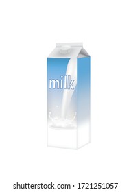 Plantilla de botella de leche. ilustración vectorial