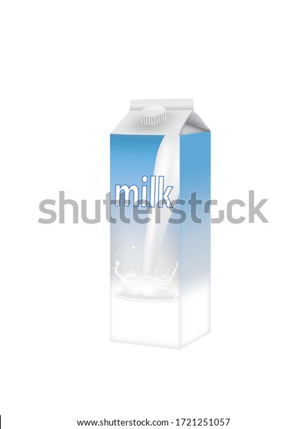 Milk Bottle Template Vector Illustration Stock Vector (royalty Free 