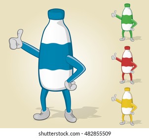 Milk Bottle Thumb Up