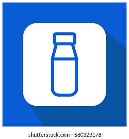 Milk bottle vector icon